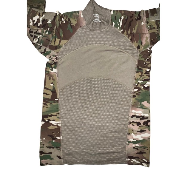 Other - Mens Large Army Combat Shirt Long Sleeve Multicam Mesh‎ Shirt Flame Resistant